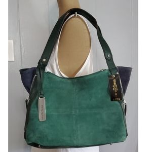 NWT Tignanello Suede Leather handbag Purse